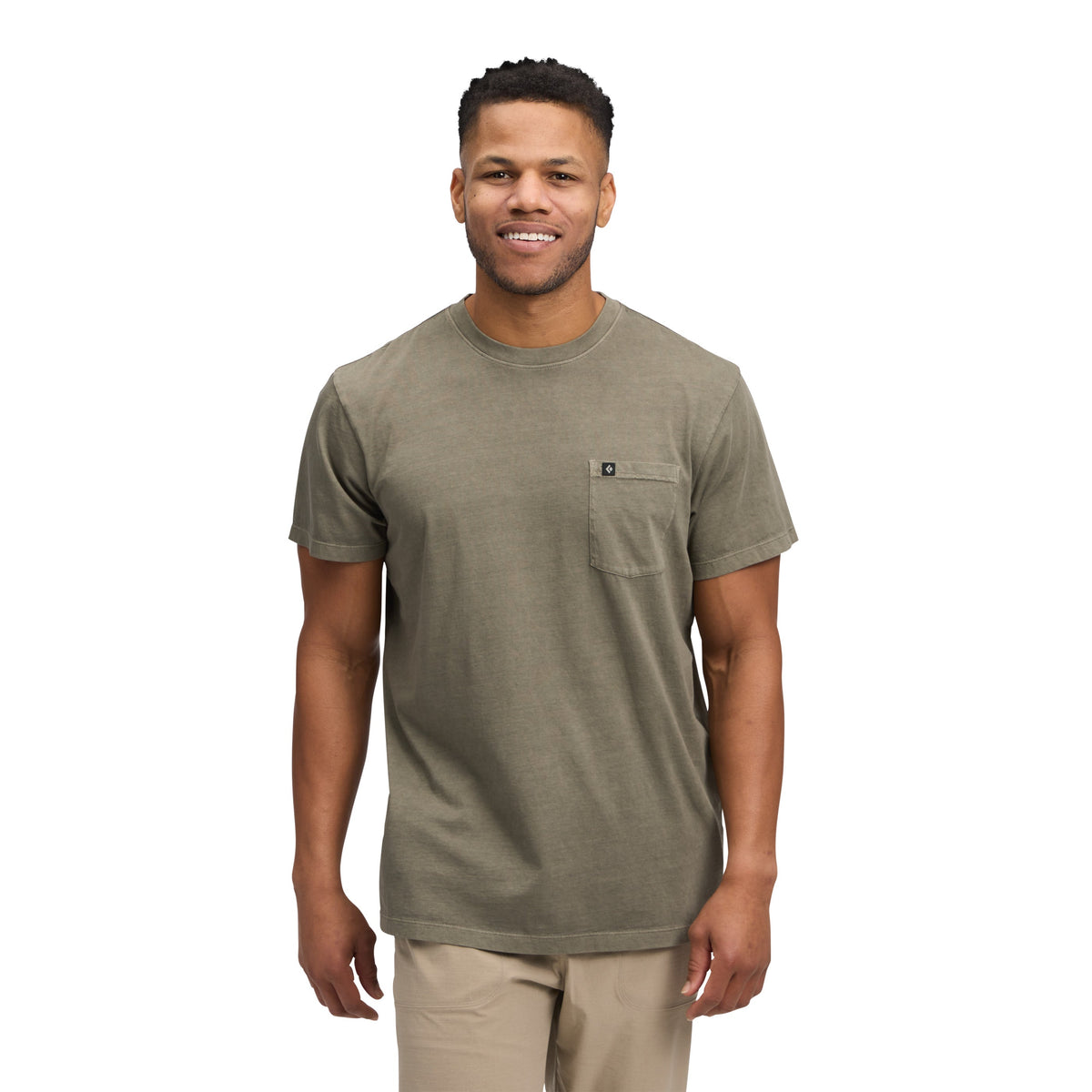 Men's Diamond Patch Short Sleeve Pocket Tee | Black Diamond Classic