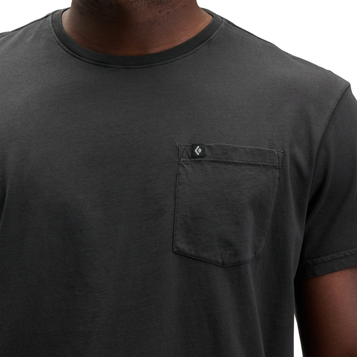 Men's Diamond Patch Short Sleeve Pocket Tee | Black Diamond Classic