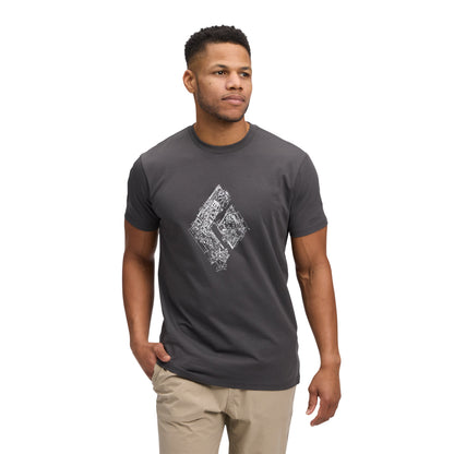 Men's Engineered Diamond Short Sleeve Tee | Black Diamond Featured