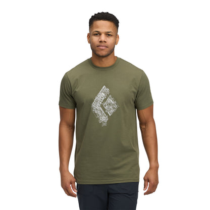 Men's Engineered Diamond Short Sleeve Tee | Black Diamond Featured