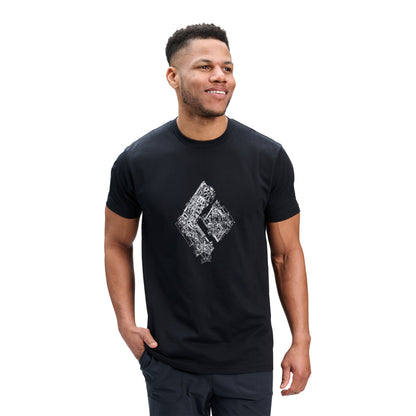 Men's Engineered Diamond Short Sleeve Tee | Black Diamond Featured