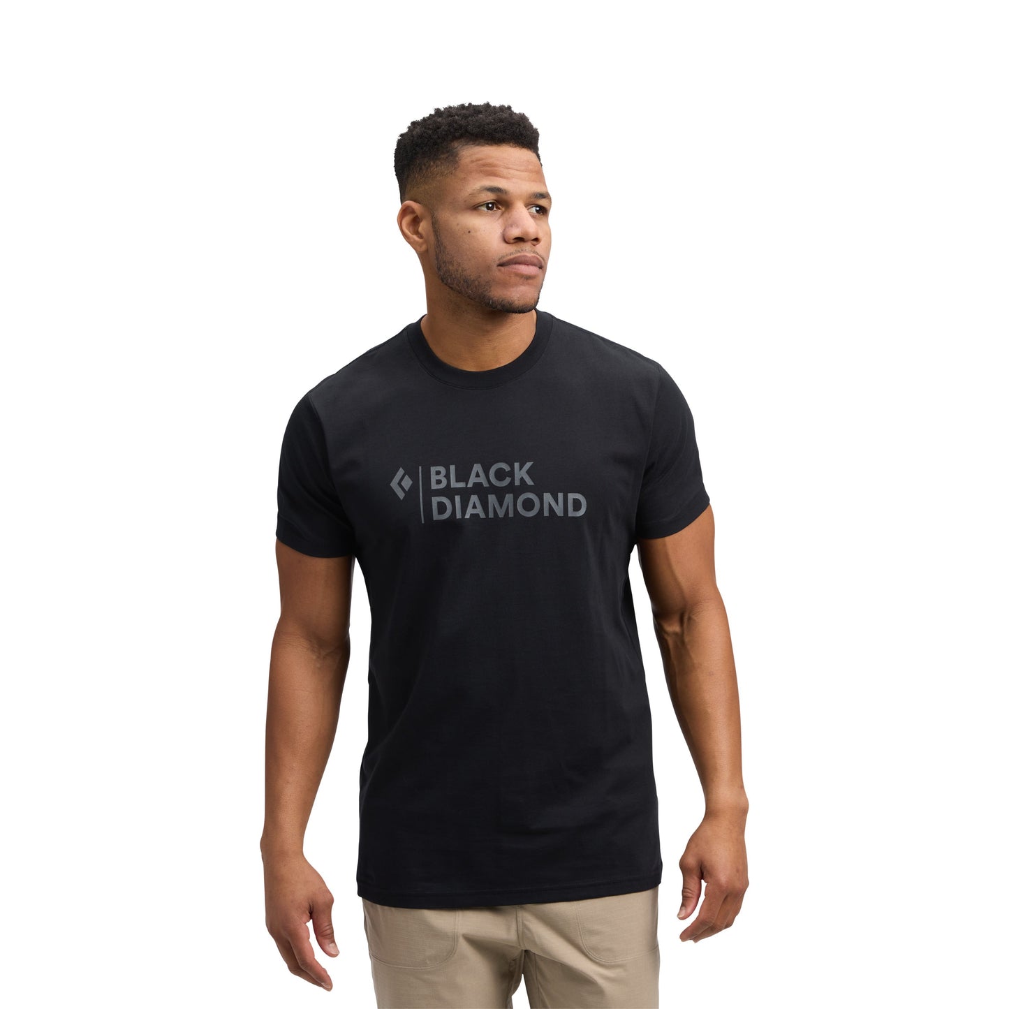 Men's Mini Stacked Short Sleeve Tee | Black Diamond Essential