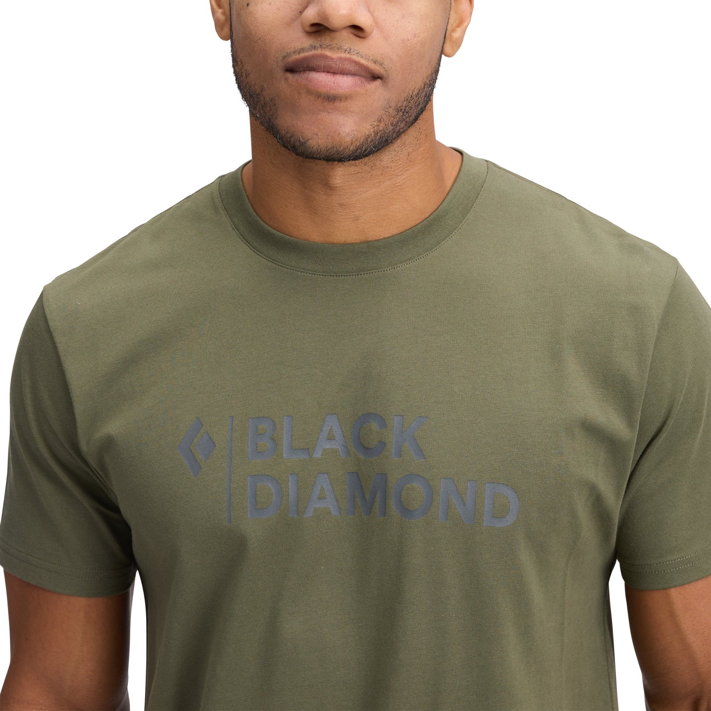Men's Mini Stacked Short Sleeve Tee | Black Diamond Essential