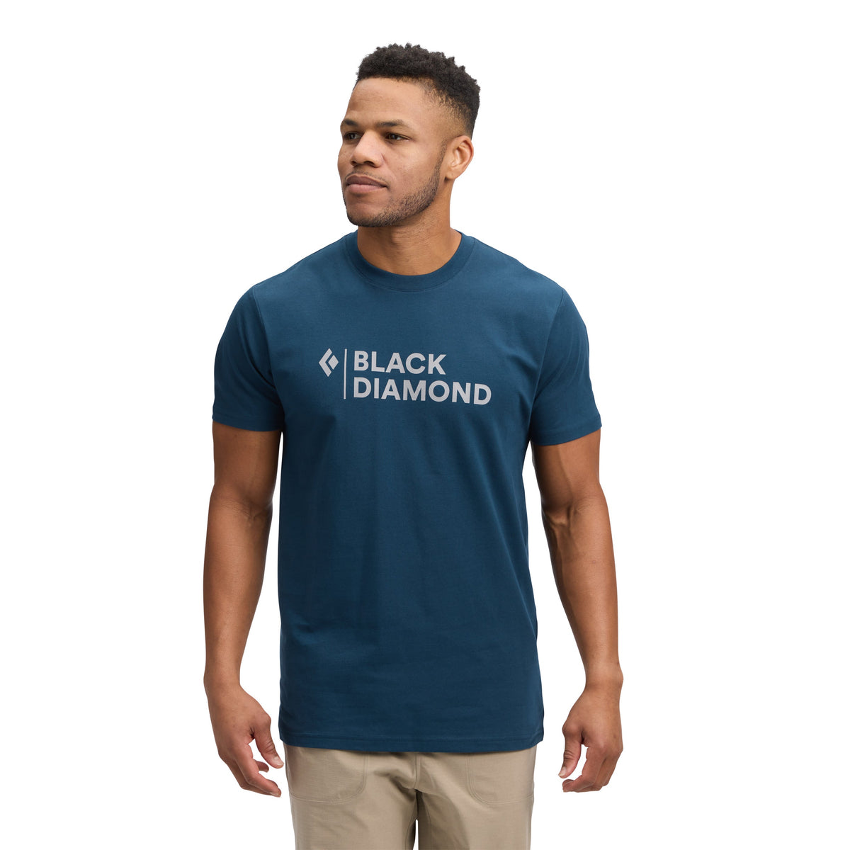Men's Mini Stacked Short Sleeve Tee | Black Diamond Essential