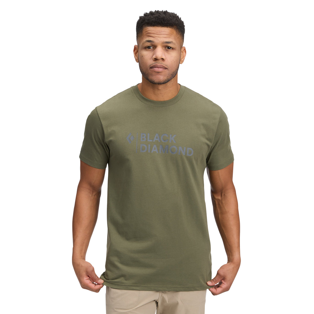 Men's Mini Stacked Short Sleeve Tee | Black Diamond Essential