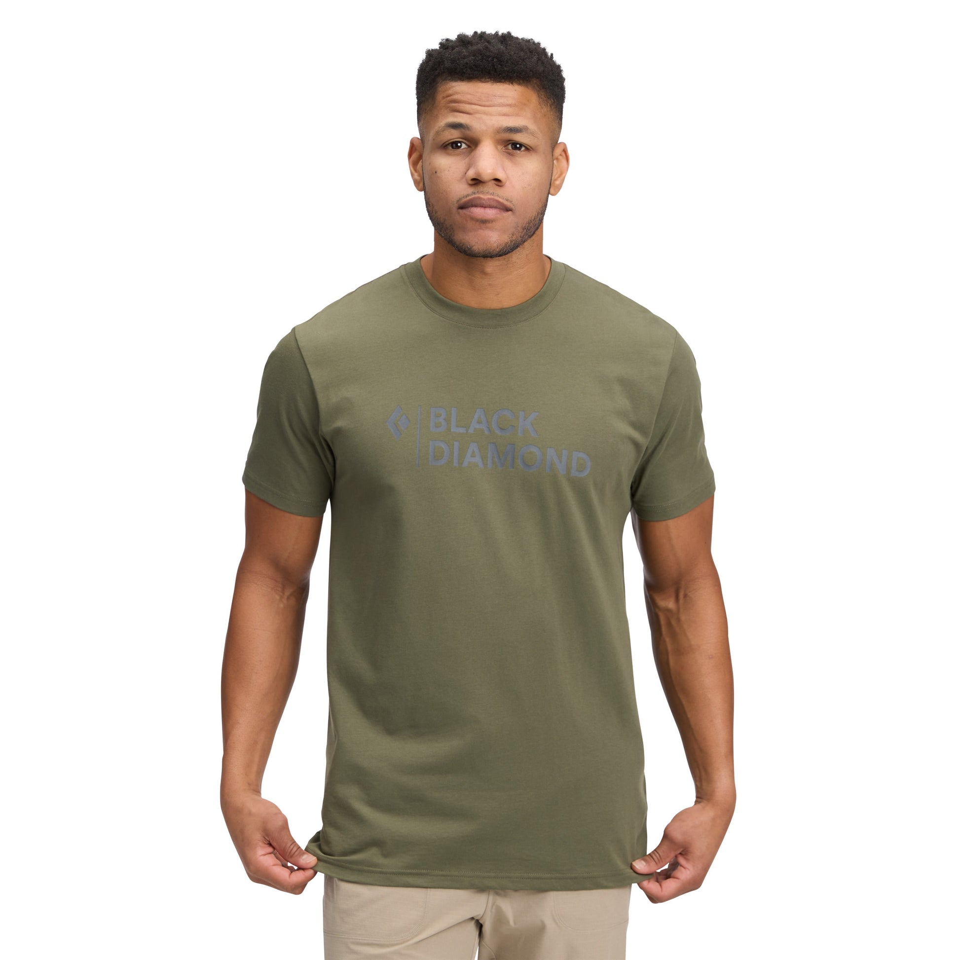 Men's Mini Stacked Short Sleeve Tee | Black Diamond Essential