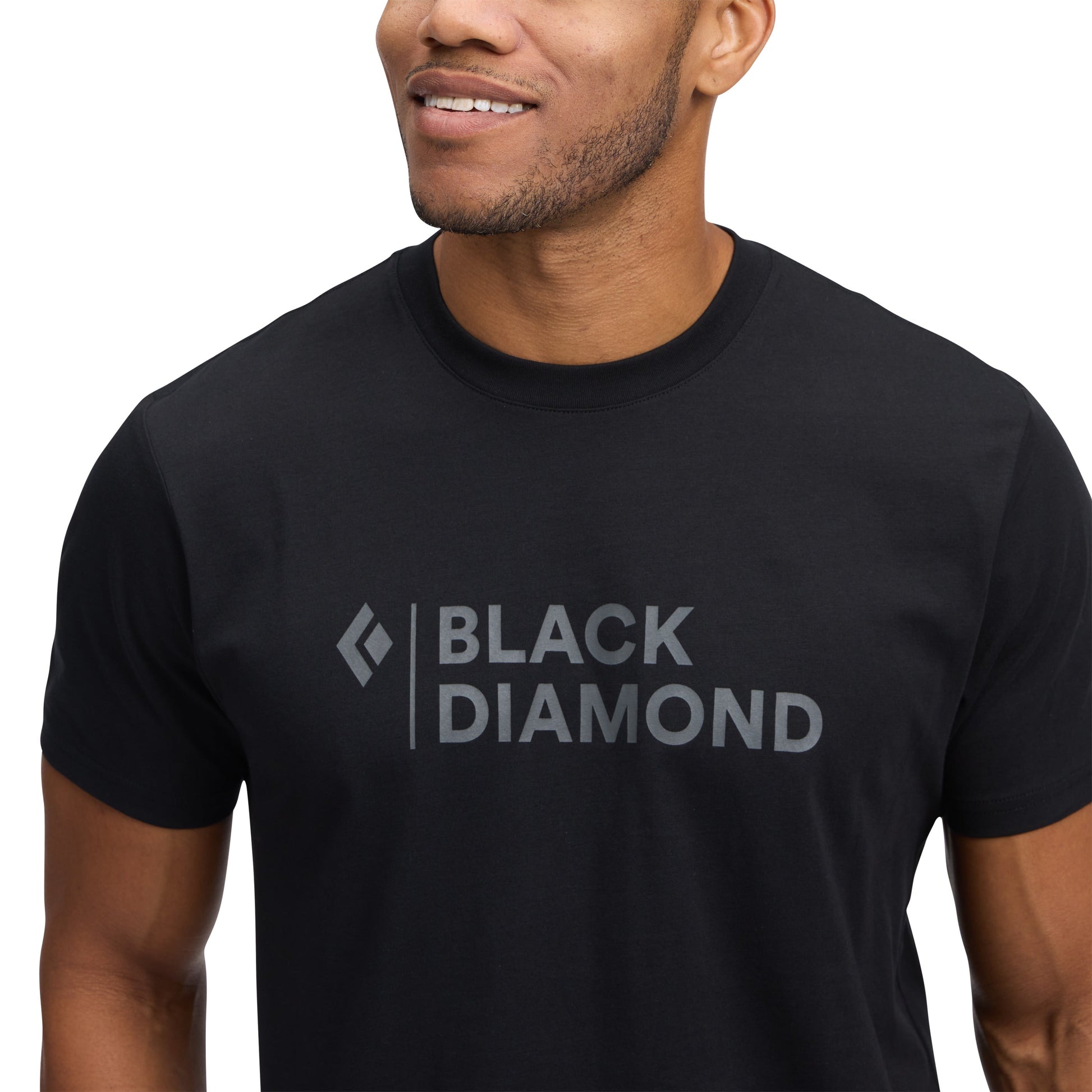 Men's Mini Stacked Short Sleeve Tee | Black Diamond Essential