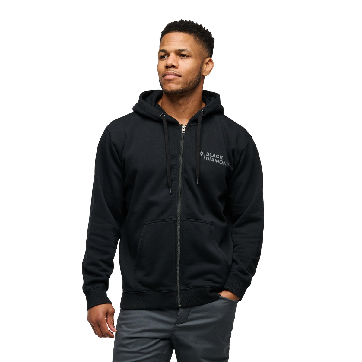 Men's Mini Stacked Full Zip Hoody | Black Diamond Great Value