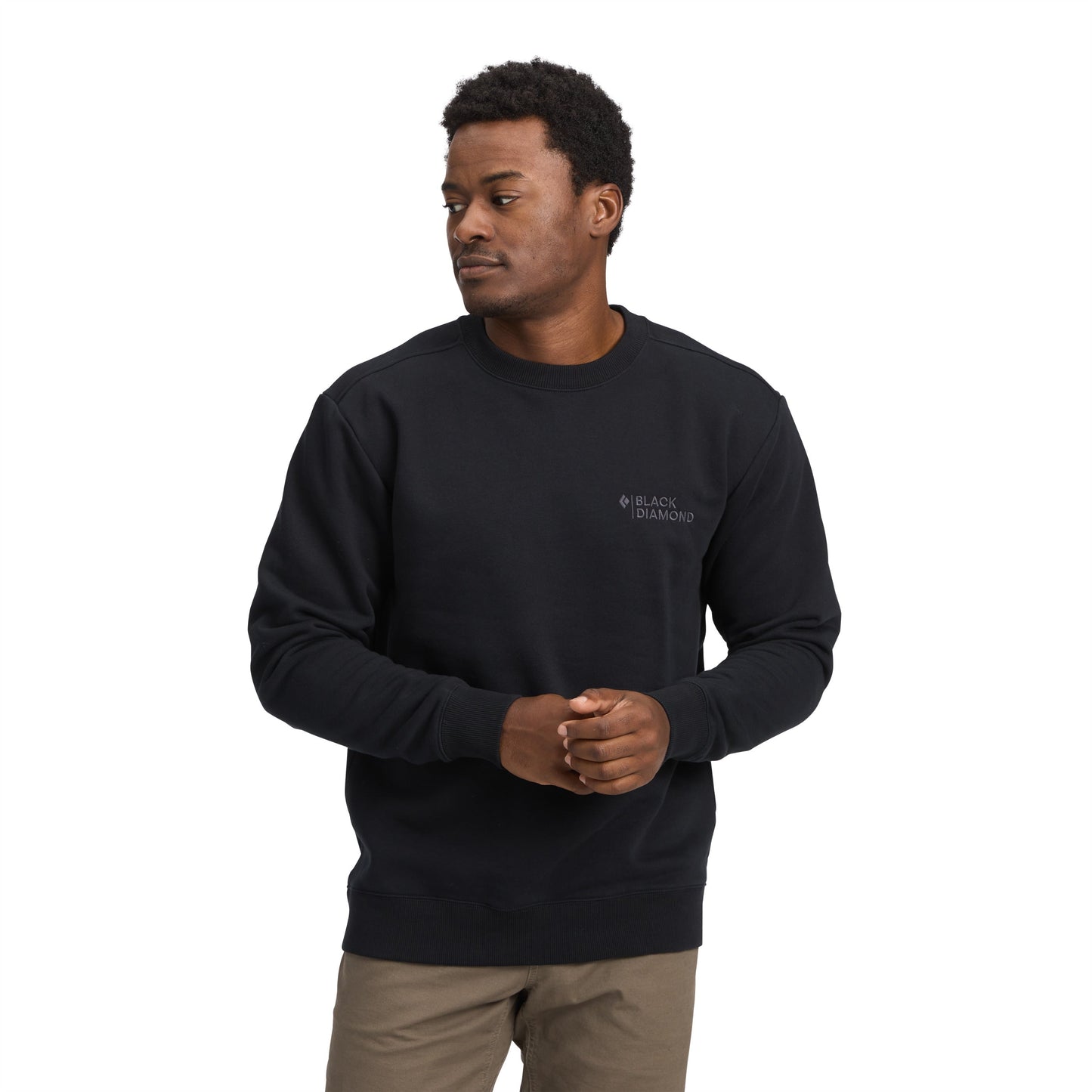 Men's Mini Stacked Crewneck | Black Diamond Popular