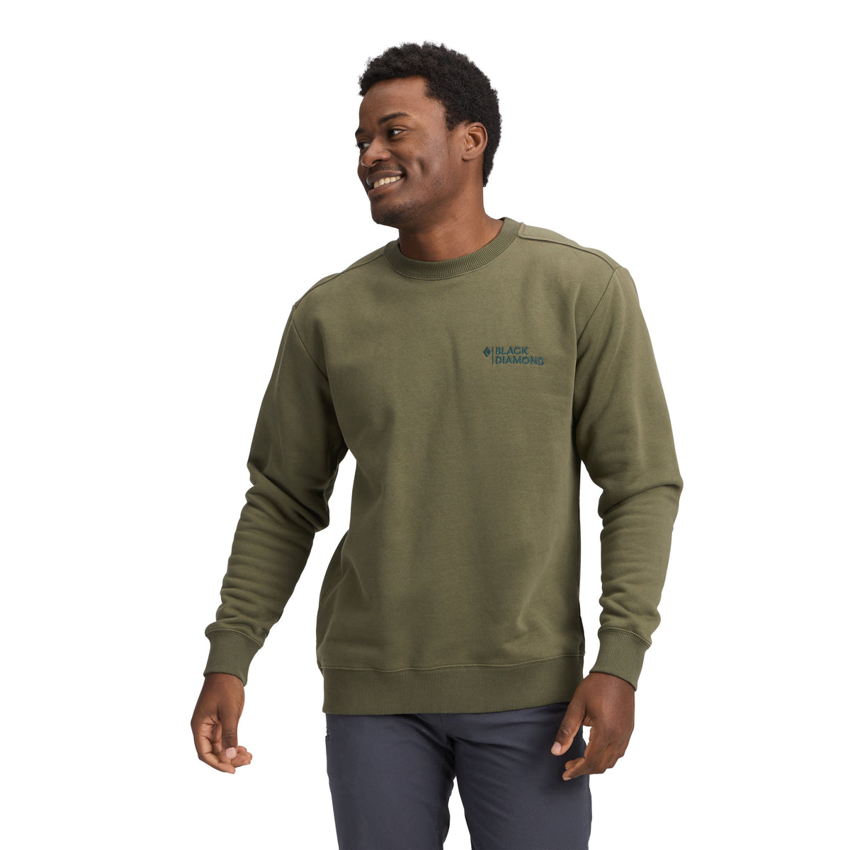 Men's Mini Stacked Crewneck | Black Diamond Popular