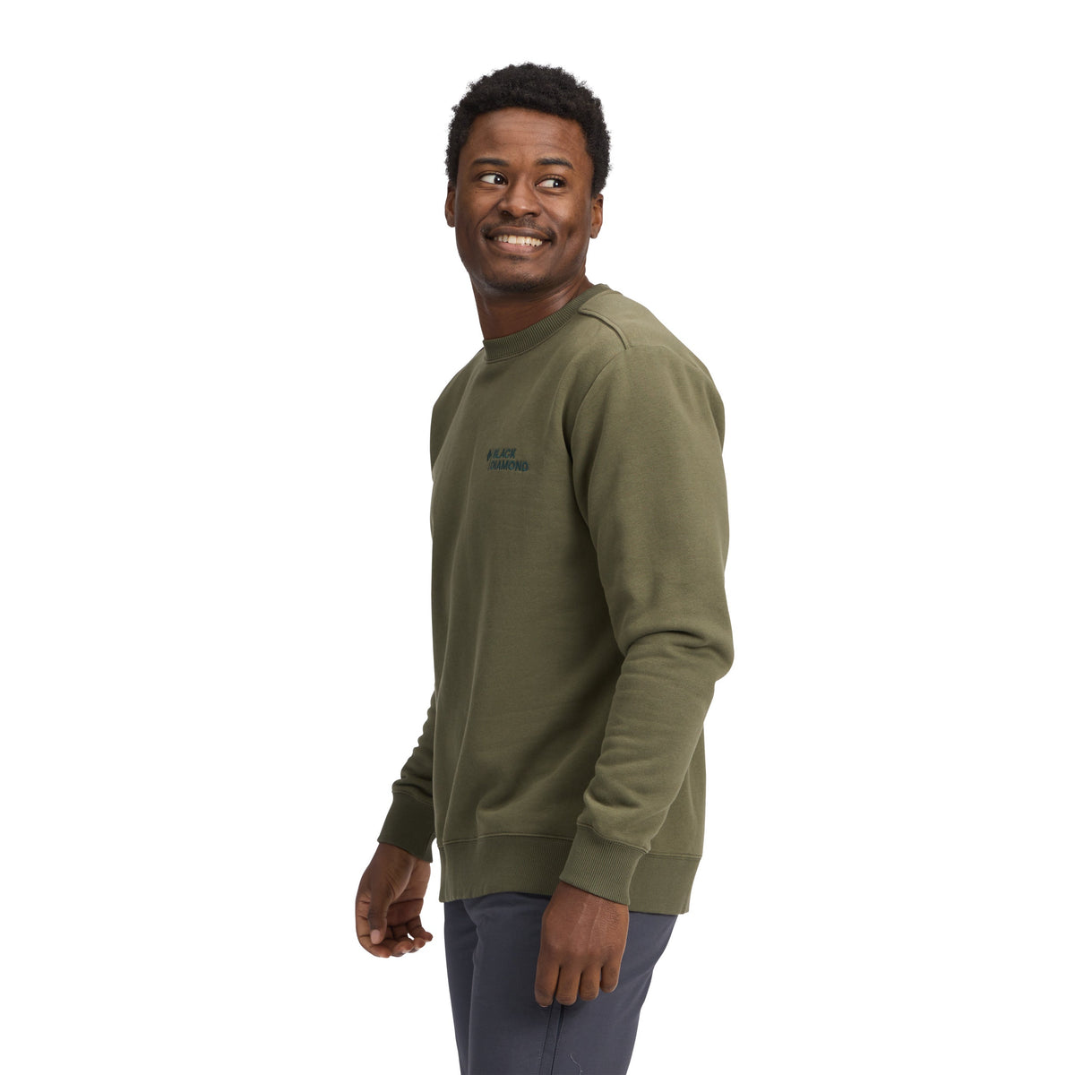 Men's Mini Stacked Crewneck | Black Diamond Popular