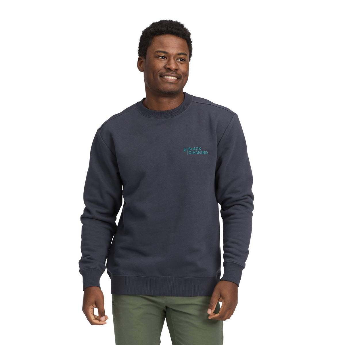 Men's Mini Stacked Crewneck | Black Diamond Popular