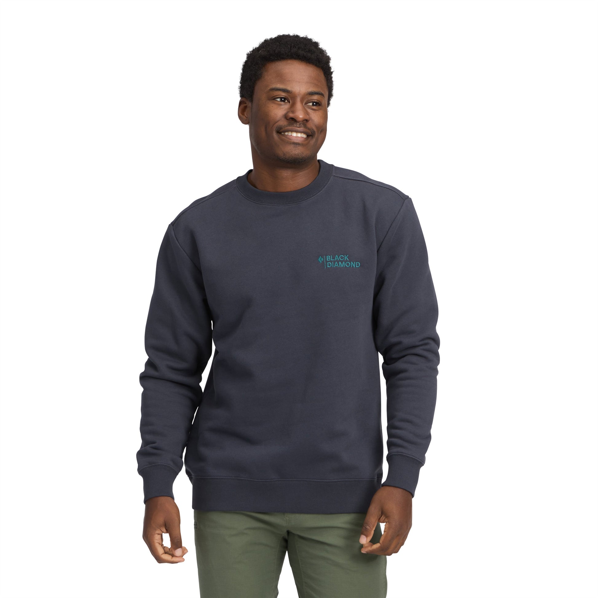 Men's Mini Stacked Crewneck | Black Diamond Popular