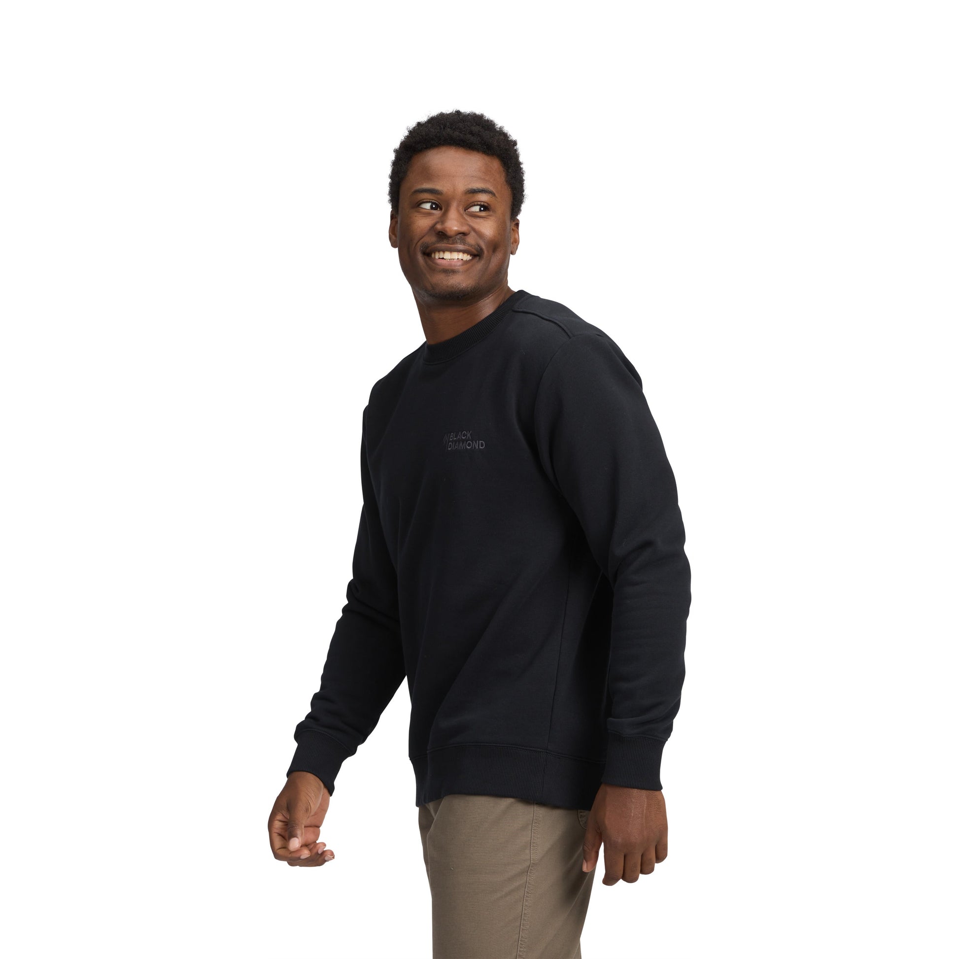 Men's Mini Stacked Crewneck | Black Diamond Popular