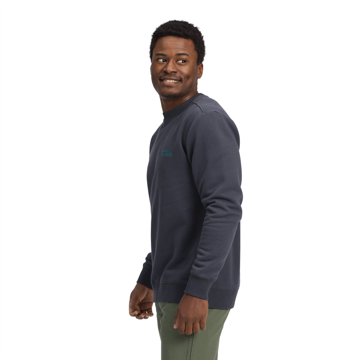 Men's Mini Stacked Crewneck | Black Diamond Popular