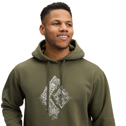Men's Engineered Diamond Pullover Hoody | Black Diamond Trending