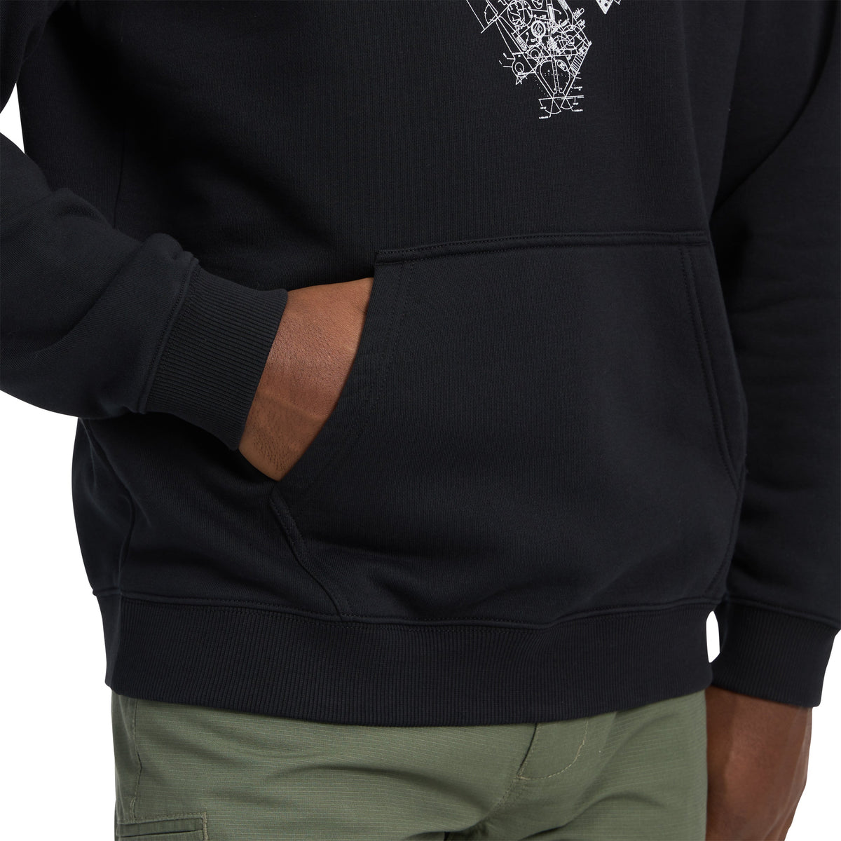 Men's Engineered Diamond Pullover Hoody | Black Diamond Trending