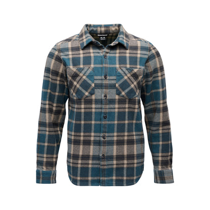 Midnight Blue-Charcoal Plaid,S