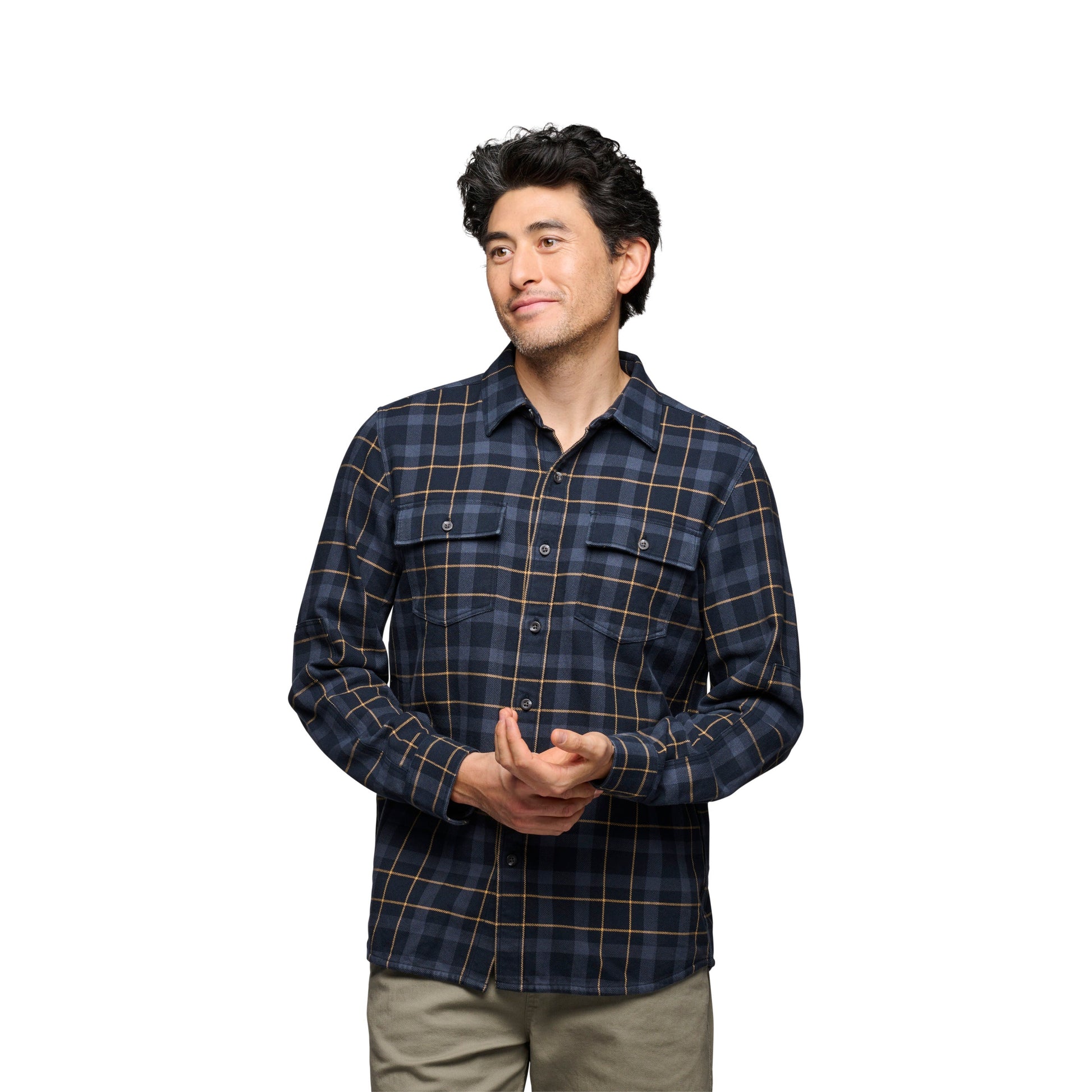 Men's Project Twill Long Sleeve Shirt | Black Diamond Signature