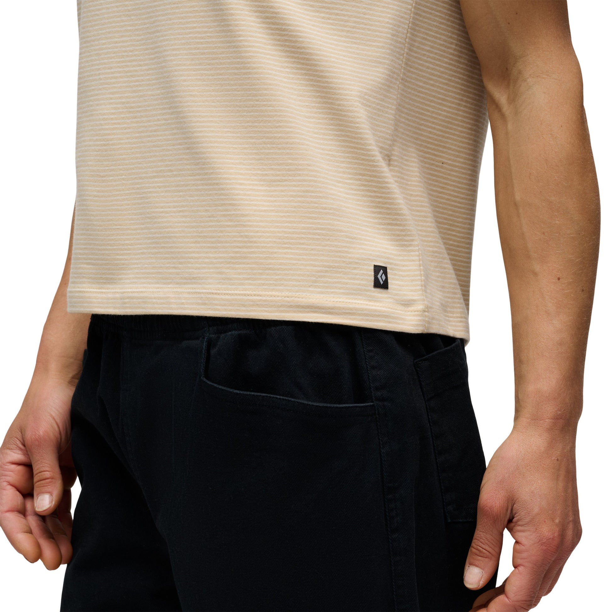 Women's BD Stripe Short Sleeve Tee Long | Black Diamond Exclusive
