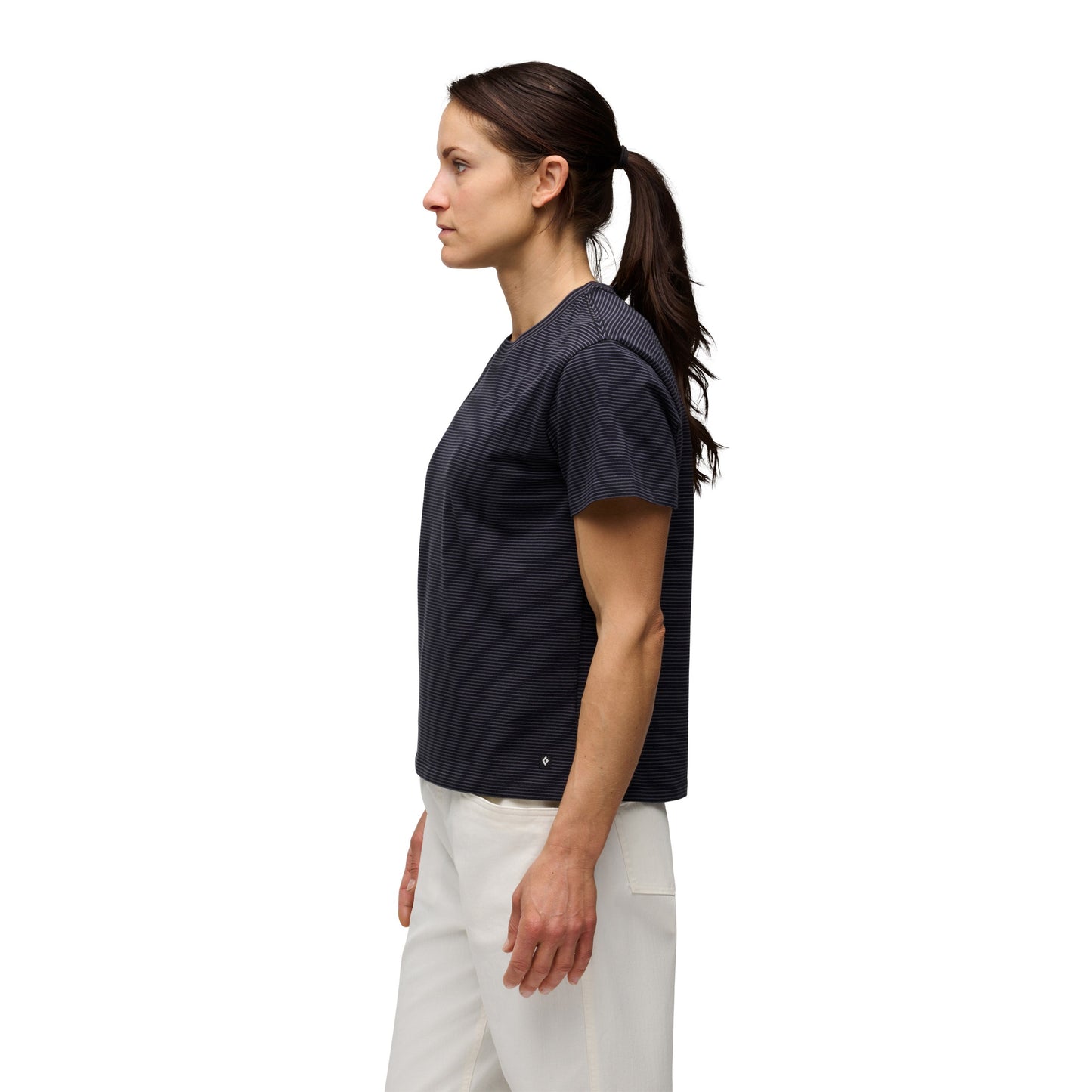 Women's BD Stripe Short Sleeve Tee Long | Black Diamond Exclusive