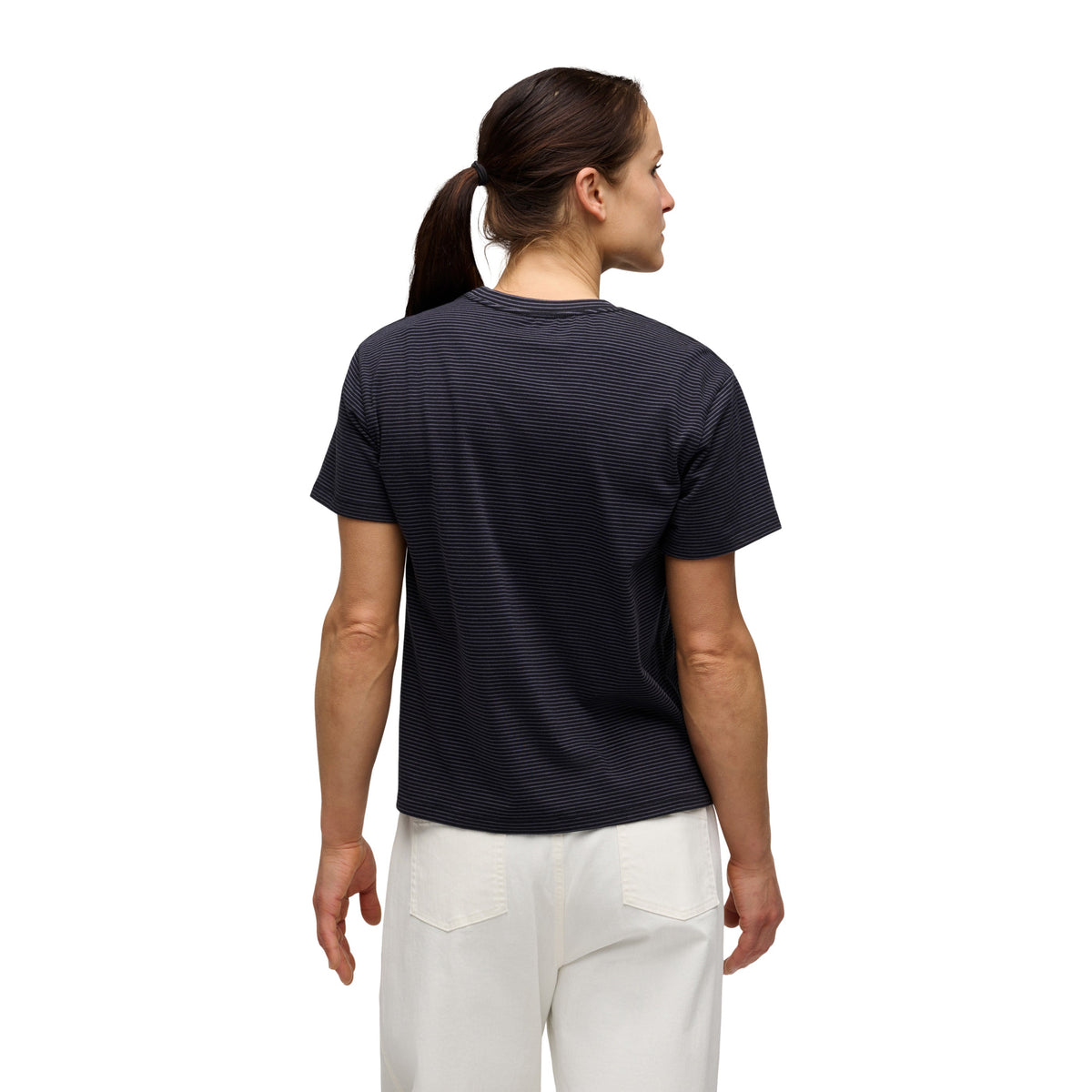 Women's BD Stripe Short Sleeve Tee Long | Black Diamond Exclusive