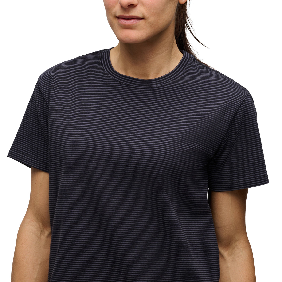 Women's BD Stripe Short Sleeve Tee Long | Black Diamond Exclusive