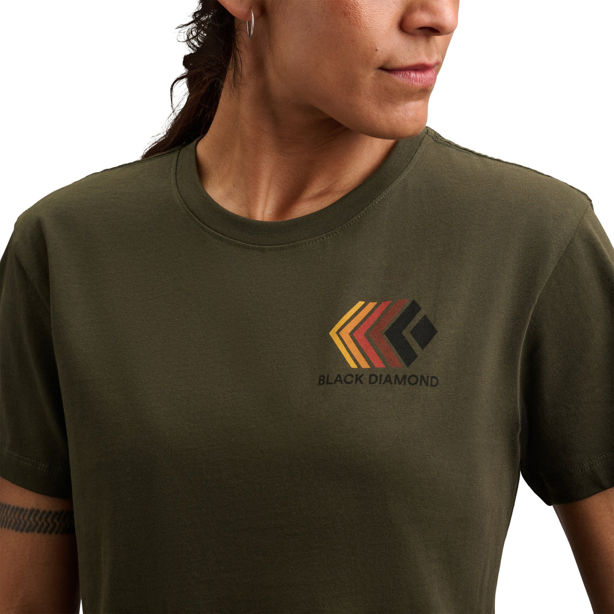 Women's Faded Crop Short Sleeve Tee | Black Diamond Essential