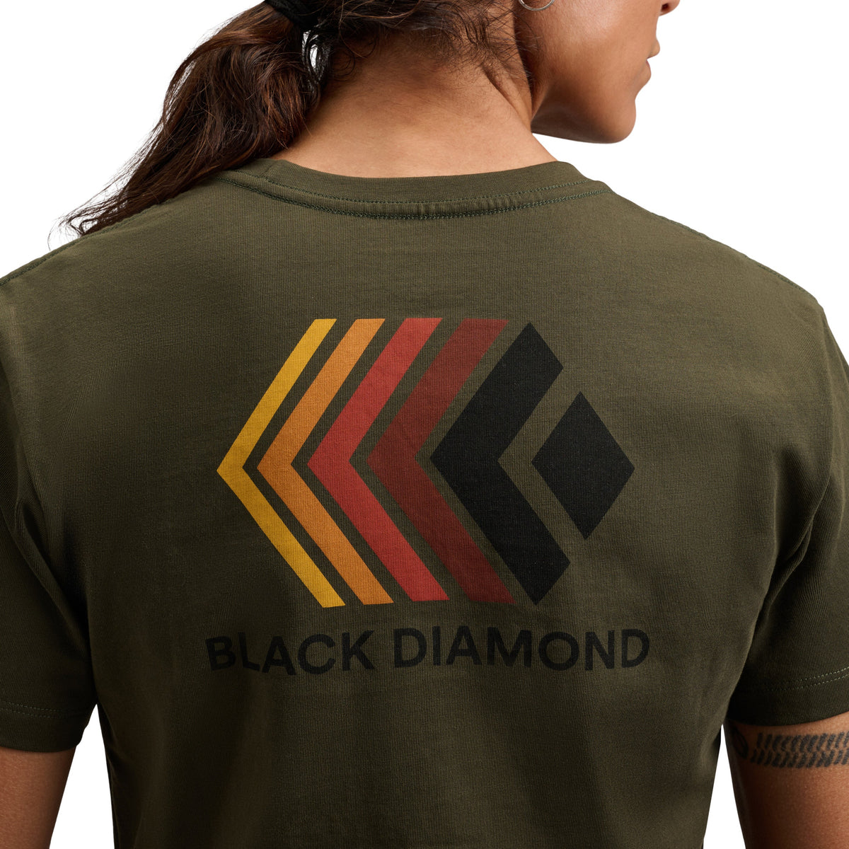 Women's Faded Crop Short Sleeve Tee | Black Diamond Essential