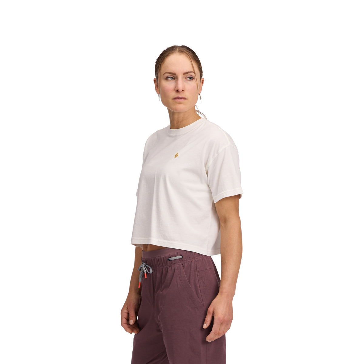 Women's Diamond Crop Short Sleeve Tee | Black Diamond Best Seller