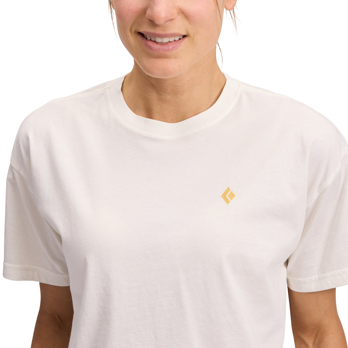 Women's Diamond Crop Short Sleeve Tee | Black Diamond Best Seller