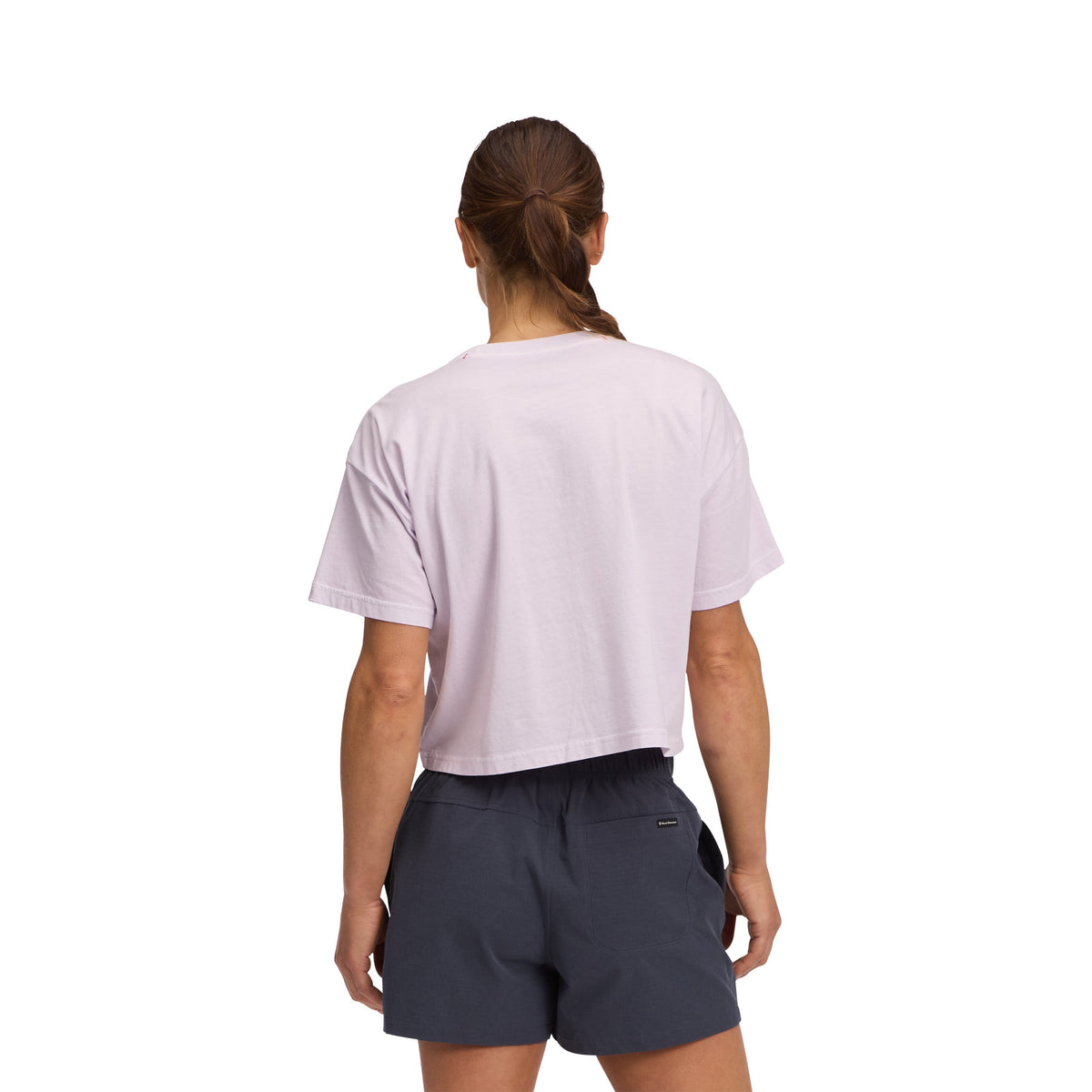 Women's Diamond Crop Short Sleeve Tee | Black Diamond Best Seller