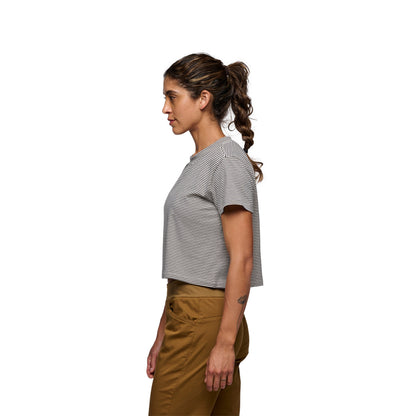 Women's BD Stripe Crop Short Sleeve Tee | Black Diamond Classic