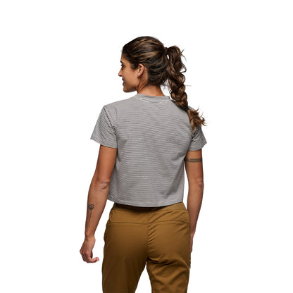 Women's BD Stripe Crop Short Sleeve Tee | Black Diamond Classic