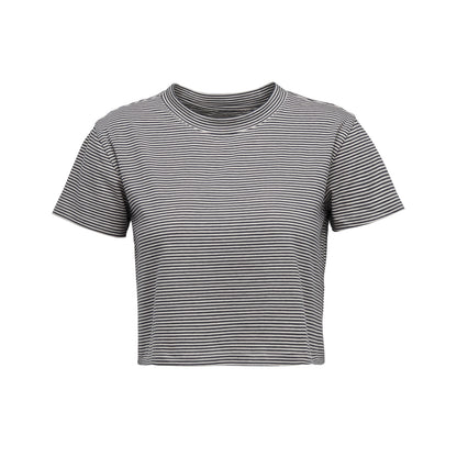 Women's BD Stripe Crop Short Sleeve Tee | Black Diamond Classic