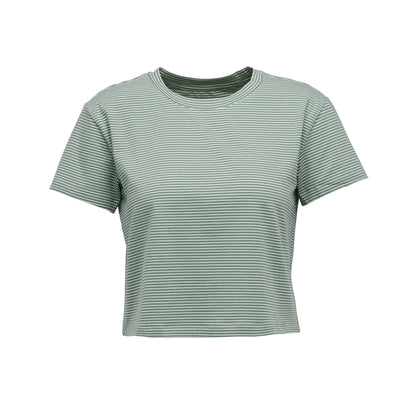 Women's BD Stripe Crop Short Sleeve Tee | Black Diamond Classic