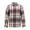 Burgundy-Off White Plaid