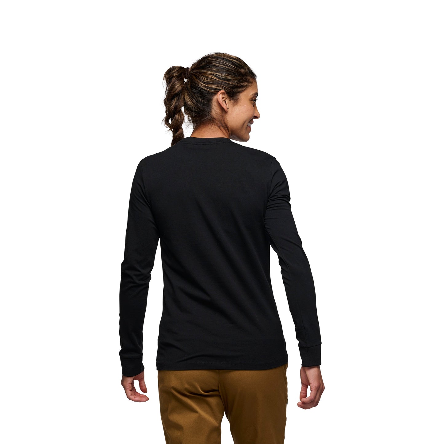 Women's Heritage Wordmark Long Sleeve Tee | Black Diamond Signature