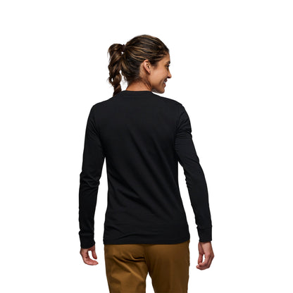 Women's Heritage Wordmark Long Sleeve Tee | Black Diamond Signature