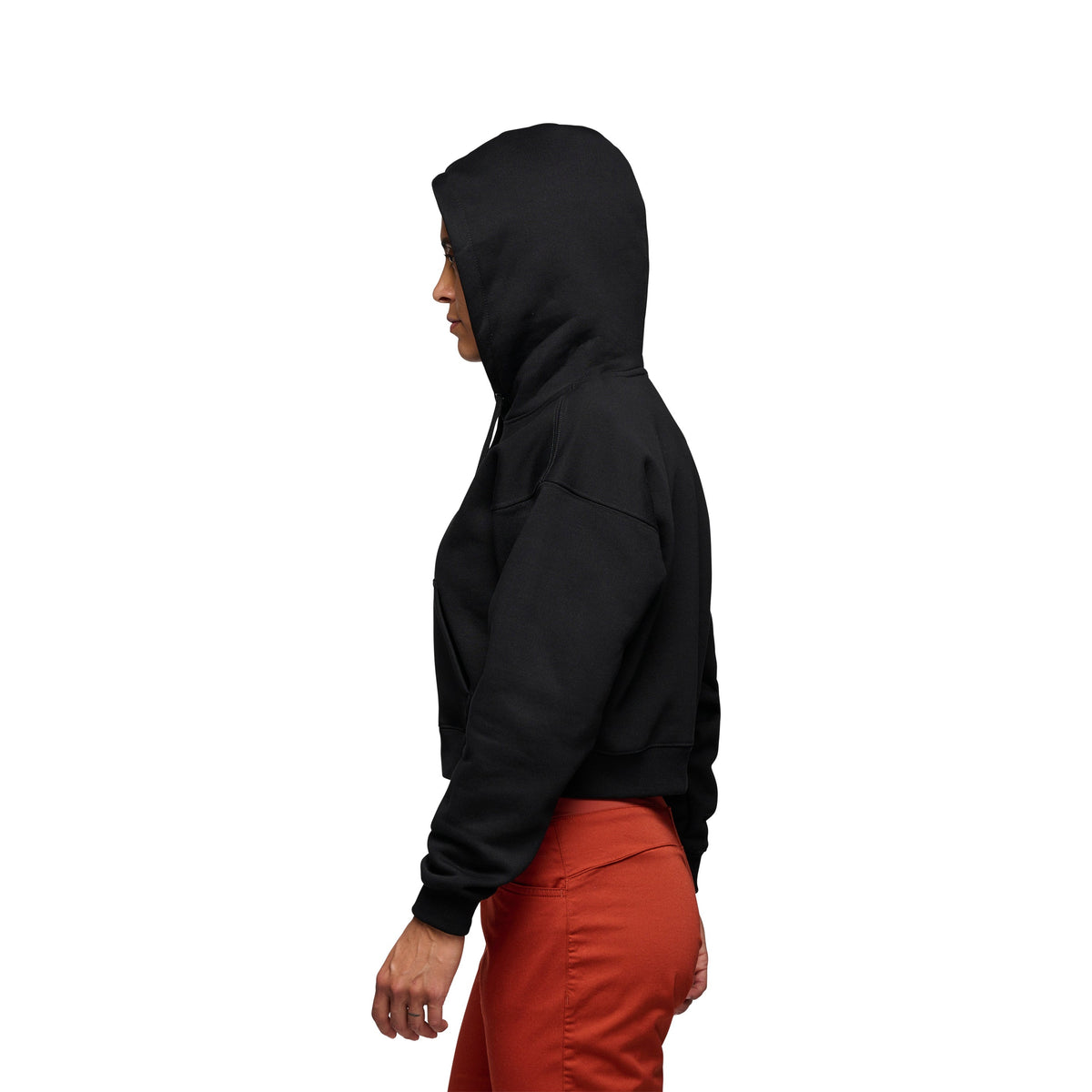Women's Crop Pullover Hoody | Black Diamond Essential