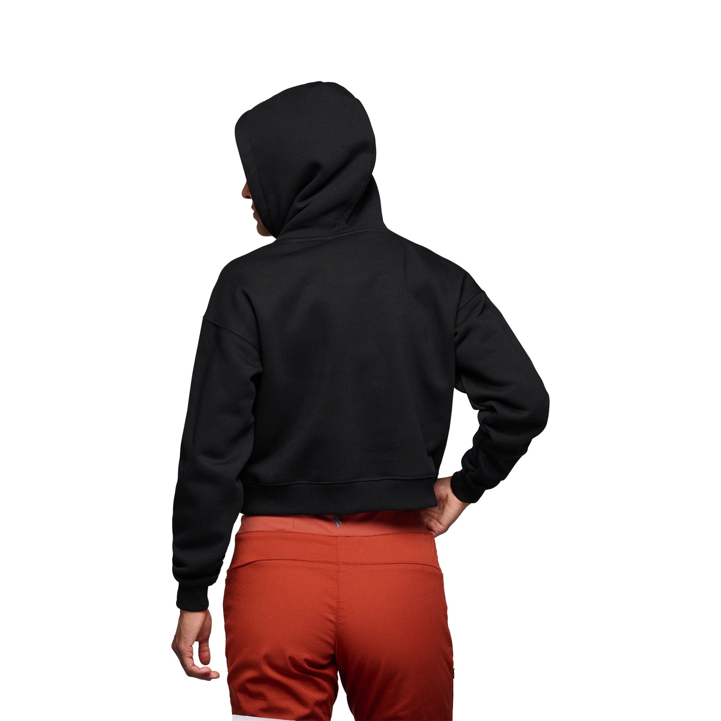 Women's Crop Pullover Hoody | Black Diamond Essential