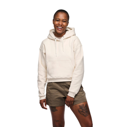 Women's Crop Pullover Hoody | Black Diamond Essential